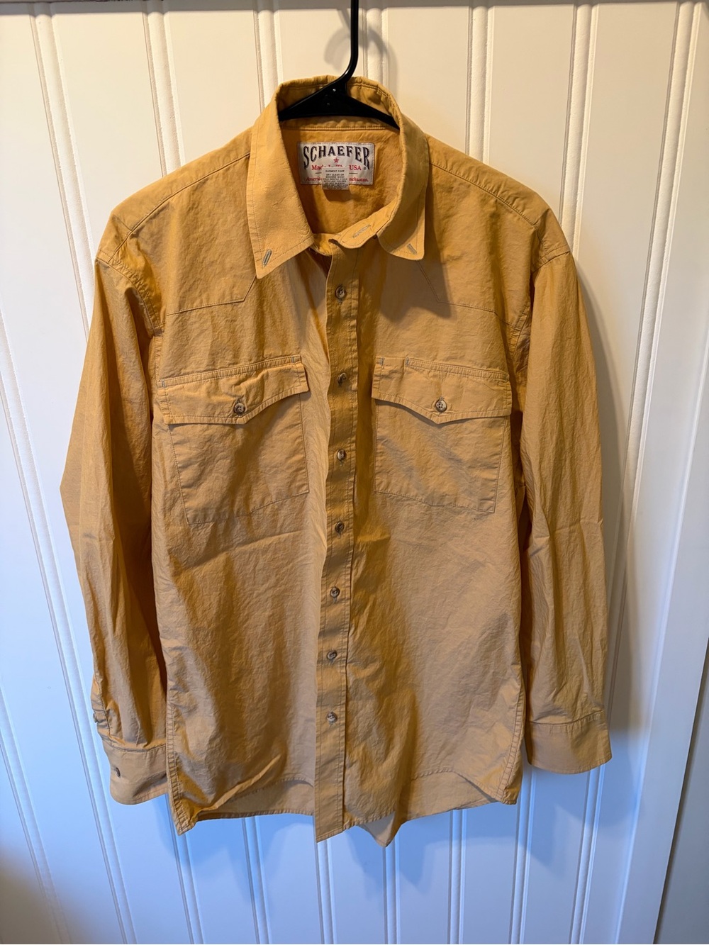 VTG Schaefer Outfitter Made In USA Sharp Shooter 7060 Men’s Western Shirt SZ L